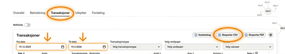 Nordnet Export Guide
